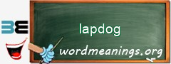 WordMeaning blackboard for lapdog